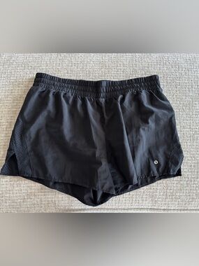 Black Women's Athletic Shorts - Lightweight Elastic Waist